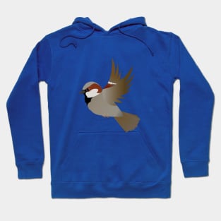 House sparrow flying Hoodie